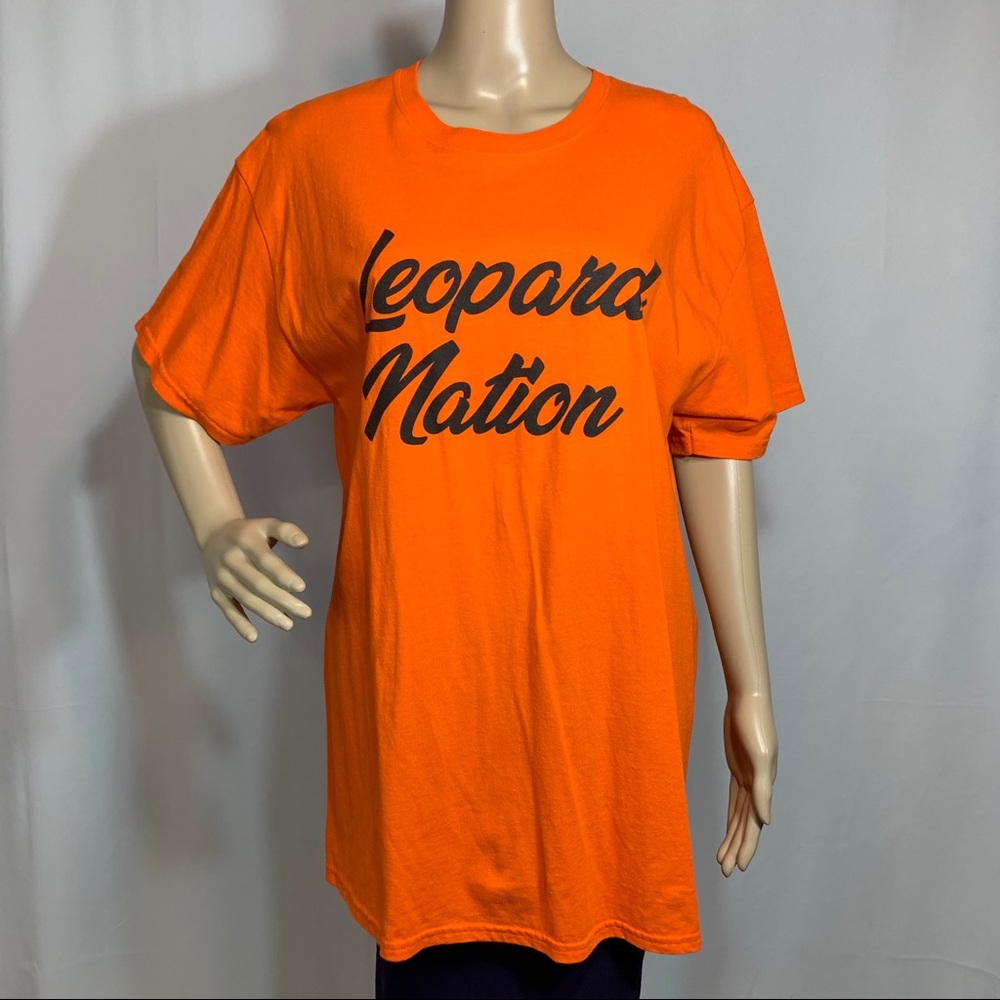Gildan Heavy Cotton T-Shirt Leopard Nation Size L